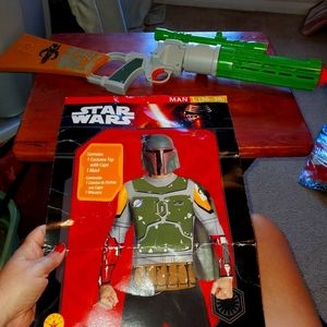 Boba Fett costume with blaster